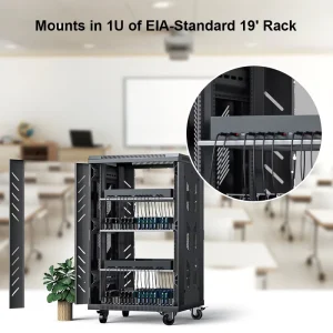 Rack Mount 16-Port USB-C PD USB Charger 600W Industrial Charging Station for Commercial Use