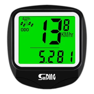 Rainproof Wired Bicycle Computer Speedometer Odometer with Speed Sensor