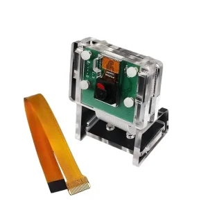 Raspberry Pi Camera Module Kit with Acrylic Holder Stand and Zero FPC Cable for AI Vision Projects