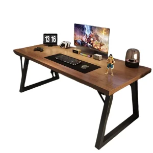 Rectangular PC Desk for Home Office and Bedroom, Gaming Computer Workbench Desktop Workstation