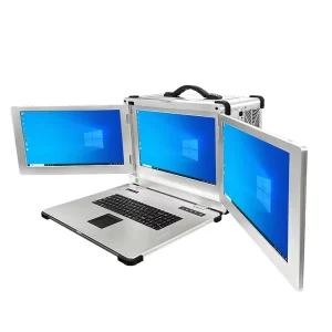 Reliable Durable 17.3 Inch Triple Screen Win 10 i7 i9 Processor Business Laptop Rugged Portable Embedded Notebook PCI PCIE Slot