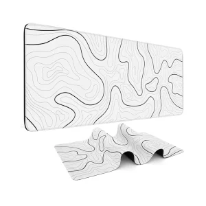 Rubber Gaming Mouse Pad Non-Slip Base Water-Resistant Scratch-Proof Wrist Rest Custom Size