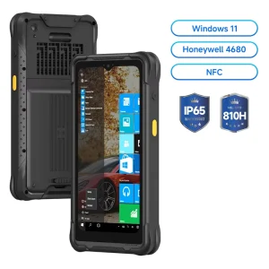 Rugged PDA 6.5 Inch Windows 11 IP65 Handheld Computer Barcode Scanner NFC GPS MIL STD 810H Industrial OEM ODM Factory
