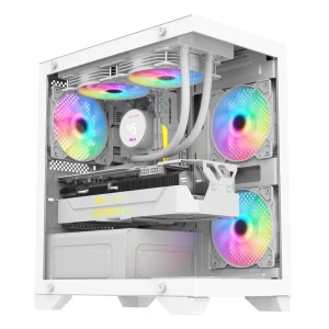 Ruix 350 SE ODM OEM Mid Tower Desktop Gaming PC Case Full View Design Computer Case in Stock