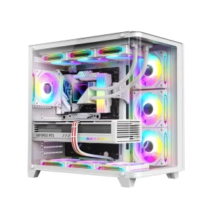 Ruix Aerospace SE(Plus) Mid Tower DIY Computer Case Popular High Performance Gaming PC Case Fashion Transparent ATX Stock!