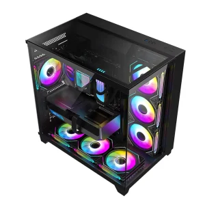 Ruix Aerospace Ultra X Reliable Quality PC Case Full View Waterproof ATX Micro ATX ITX Gaming Computer Case Mid Tower in Stock