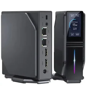 S1 RGB Mini PC Intel N100 16GB 512GB Vertical Tower Computer