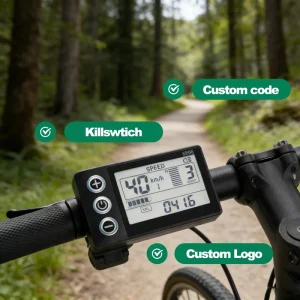 S866 Digital Bike Computer with Black White LCD Screen Speed Mileage Display for Road Cycling Made of Aluminum Alloy