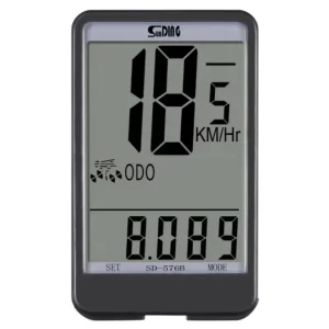 SD 576B Wired Bike Odometer with LCD Backlight
