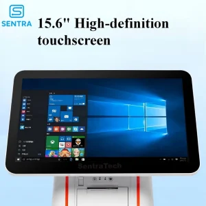 SK04 All-in-One System 15.6 Inch Touchscreen Monitor J4105 Quad-Core CPU Wi-Fi 6 Desktop Computer Restaurant POS System