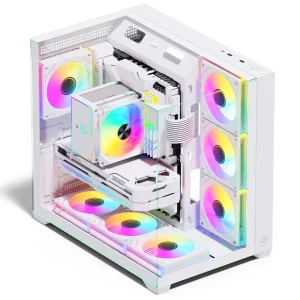 SNOWMAN Best Selling New Design CS015 Pro High Airflow PC Case with Full View Tempered Glass and Type C for ATX M ATX Mini ITX