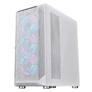 SNOWMAN Hot Sell Gaming PC Case EATX ATX Tempered Glass Side Window Mid Tower PC Cabinet ARGB Light Desktop Computer Chassis