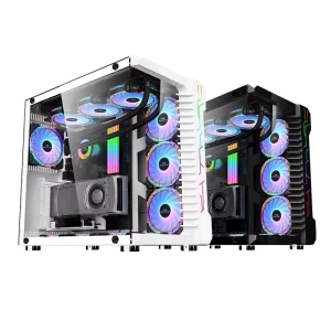 SNOWMAN New Design Robust Classic Design Computer Case with Modern Twist for E ATX ATX M ATX Mini ITX