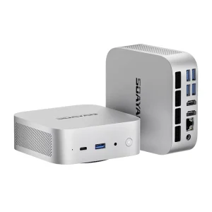 SOAYAN MQR8 Mini PC AMD Ryzen 7 8745HS Support 32GB DDR5 1TB SSD Dual OS (Windows 11 Pro Linux) WiFi6 BT5.2 RJ45 Mini PCs