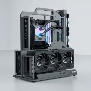 SOC-A Aluminium Gaming Computer Tower Case E-ATX M-ATX Supports RTX 4060 Ti GPU