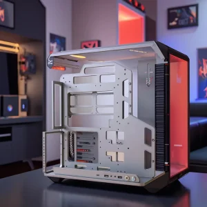 SOC-AP Mid Tower Aluminum Alloy Silver PC Case with Micro ATX Support