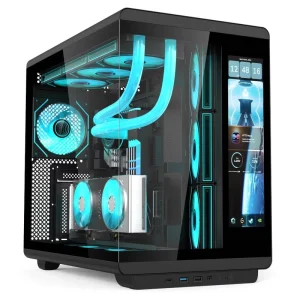 SOEYI PC Gaming Casing CPU Cabinet Wholesales ATX Computer Cases Towers Gamer Gebinete With LCD Display Screen