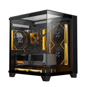 SPCC Tempered Glass Gaming PC Travel Case with Type-C