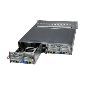 SUPERMICRO SYS 221BT DNTR 2U Server 2 Node BigTwin with 12 Hot swap 2.5″ NVMe SATA Drives Per Node DDR5 5600 Ram