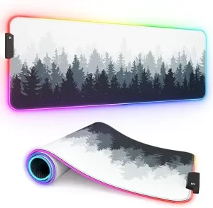 Scenic Custom Pattern RGB Luminous LED Gaming Mouse Pad Expansion Big Game Durable Large Desk Mat in Stock