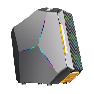 Shaped Desktop Computer Gaming M ATX CPU Cabinet With RGB Light