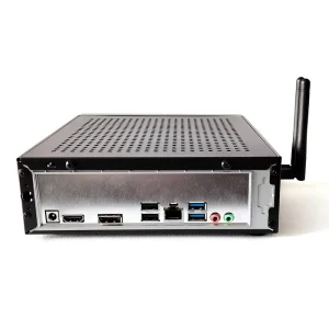 Silent Business Mini PC with AMD Ryzen9 6900HX CPU DDR5 Memory LVDS Dual Display Output Network Wake for Meeting Office Use