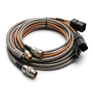 Skid Steer Auxiliary Control Robot Copper PBT Wiring Harness Brake Cables Nipples