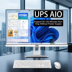 Slim All-in-One N5095 16GB 512GB SSD OEM Desktop Computer with UPS Battery