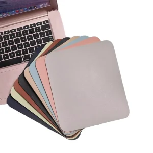 Small PU Leather Mouse Pad for Gaming Non Slip Desktop Mat Easy to Clean and Waterproof for PC Laptop in Stock