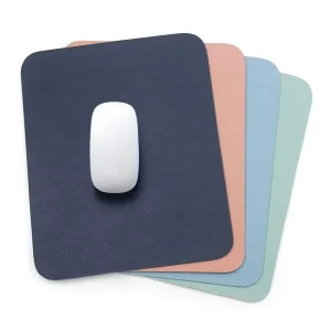Small Rubber Mouse Pad 23X19CM Anti Slip Water Resistant Wireless Charging Solid Color Minimalist Design for Laptop Stock)