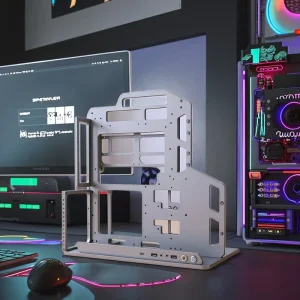 Socooler Professional Esports Competitions SOC AP 360 Y Mid Tower Aluminum Alloy Dual Cooling PC Gamer OPEN Case Side Panel