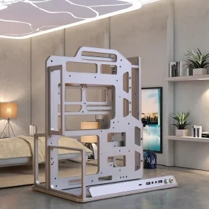 Socooler SOC A Mid Tower ATX Gaming Computer Case Mini ITX Compatible Aluminum Alloy Three Sided Tempered Glass Panel Private
