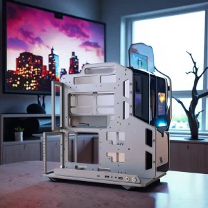 Socooler SOC AP 360 Aluminum PC Gaming Case Open Chassis ATX Mid Tower Hybrid Cooling for Gamers and Desktop Users