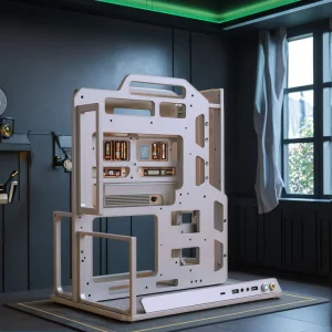 Socooler Scientific Calculation SOC A Y Mid Tower Gaming Case RTX 5080 GPU Support Aluminum Alloy Dual Cooling Side Panel Window