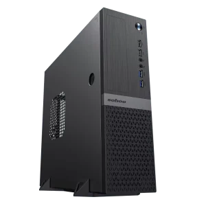 Sohoo S511 Slim Mid Tower Desktop Computer Case Used Full Tool Less Design 4x USB Ports Quick Release ODD HDD ATX Front Port Fan