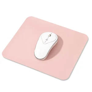 Solid color Minimalist Leather Gaming Mouse Pad Single sided Square 250×210 300x240mm Custom made for Computers Laptops