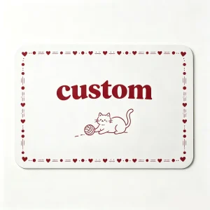 Sound Absorbing Mousepad Anti Slip Custom PVC Mousepad Laptop Mat for Open Desk