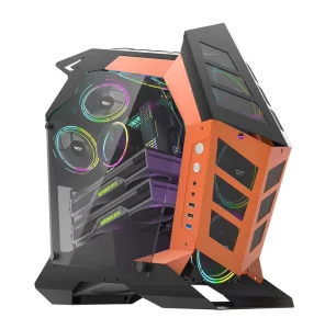 Special Shape Gaming PC Case with Cooling Fan and RGB