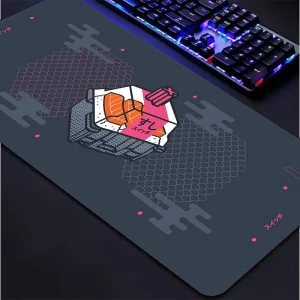Switch Pads Kawaii Gaming Mouse Pad Grey Mechanical Keyboard Deskmat Computer Mat Laptop Mousepad 90x40cm