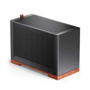 T9 ITX Case Aluminium Computer Chassis for Desktop Gaming PCs Industrial Cooling with Front USB Port