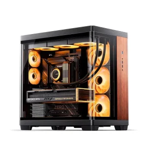 TK-4 Steel Full Tower ATX Gaming Computer Case with Tempered Glass Side Panel Back-Insertion Motherboard Support