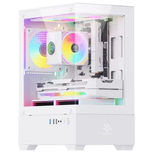 Tempered Glass ATX Gaming PC Case with USB 3.0