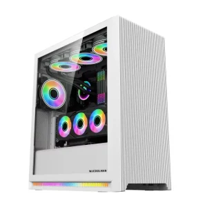 Tempered Glass Full Tower ATX Desktop PC Case with USB 3.0 and Audio Ports