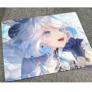 Tempered Glass Gaming Mouse Pad Non-Slip Base Anime Cartoon Design