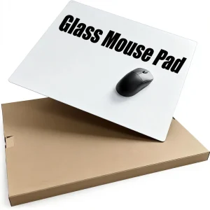 Tempered Glass Gaming Mouse Pad Smooth Hard Surface Cartoon Anime Design Non-Slip Base Custom Logo
