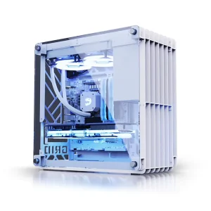Tempered Glass Irregular Full Tower M-ATX PC Case with USB3.0 and Type-C