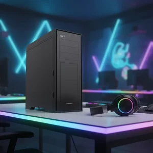 Titan Silent 2 ATX Full Tower Gaming Workstation PC Case with Fan and Steel Construction