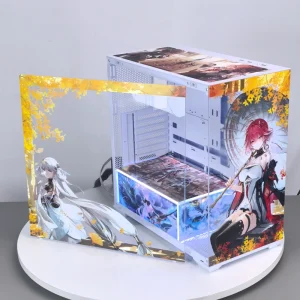 Top Quality Customized Cartoon Durable Wuthering Waves Changli Computer ATX Gaming Computer Case Cool & Towers for Export