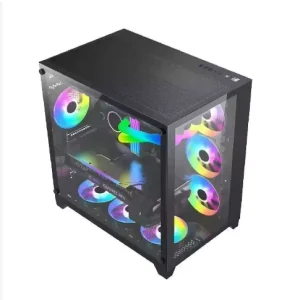 Top ranking High Quality ATX RGB Gaming PC Desktop Computer Most Popular CPU Case with RGB Fans Game Chassis Towers Cabinet