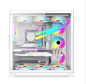 Top ranking Oem Gaming Pc Case White Gaming Casing Pc Cabinet MATX Computer Cases Towers Case Pc With Tempered Glass